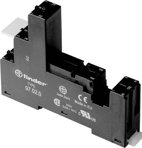 Finder Relaissockel 97.02.0 Schwarz - Bild 1