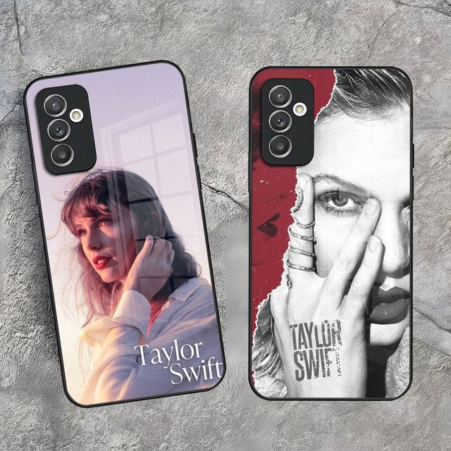 T-Taylors S-Swifts Handyhülle mit Glasabdeckung für Samsung Galaxy S26 S25 S24 S23 S22 S21 S20 FE Edge Plus Ultra in Black und Multicolour - Bild 1