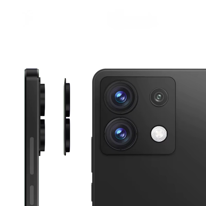 Aluminium Metall Kamera Objektiv Schutz für Xiaomi Redmi Note 13 Pro 5G und Note 13 Pro Plus 5G in Schwarz - Bild 4