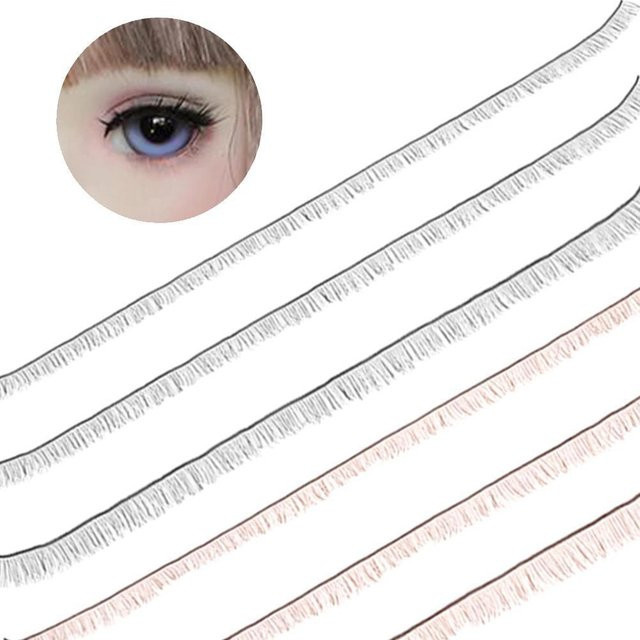 Künstliche Wimpern für Mädchenpuppen, Zubehör, Schwarz - Bild 1