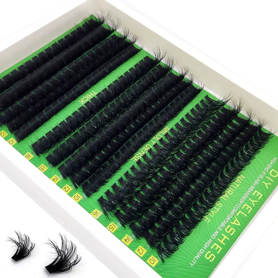 AMSDCN Künstliche Wimpern Wispy Einzelwimpern-Extensions, Unisex - Bild 6