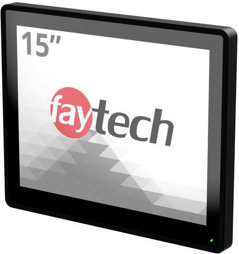Faytech FT15BX6413ECAPOB Touchscreen-Monitor 15 Zoll Full HD 1920 x 1080 Pixel Schwarz mit HDMI und DisplayPort - Bild 1