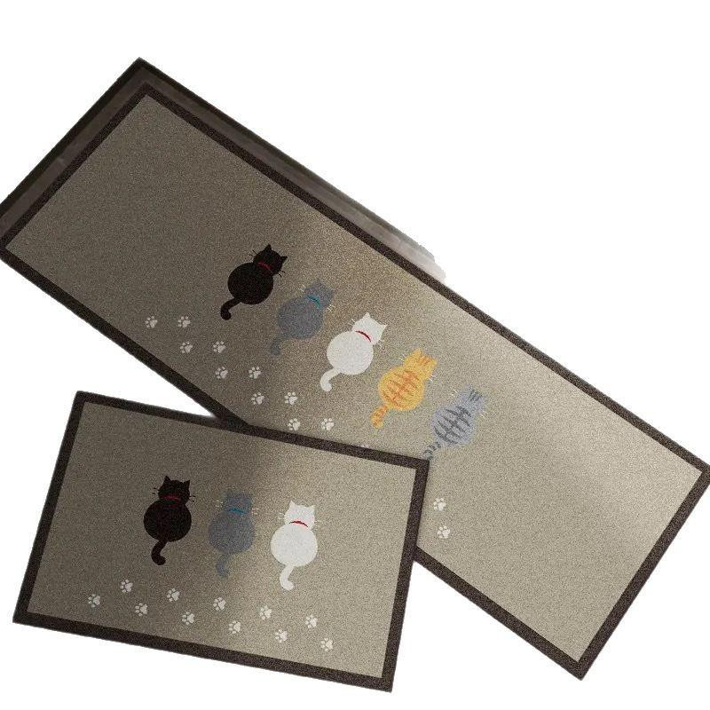 Zweiteilige Küchenbodenmatte aus Kieselgur, schmutzabweisend und schnelltrocknend, Anti-Rutsch-Bodenmatte, Breite: 60 cm, Tiefe: 40 cm - Bild 2