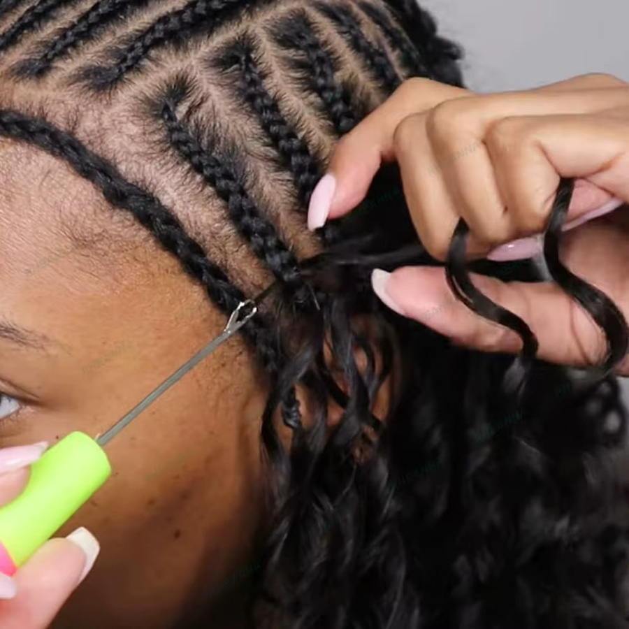MISHELL Goddess Box Braids Echthaar-Häkelzöpfe, 100g, Damen - Bild 6
