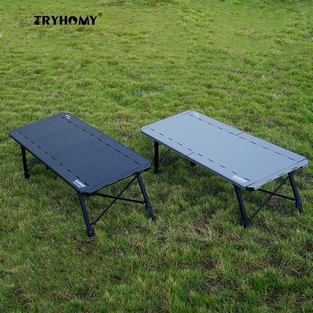 Tryhomy IGT Camping Tisch aus Aluminiumlegierung, klappbarer 5-Einheiten Tisch für Picknick und taktische Einsätze - Bild 1