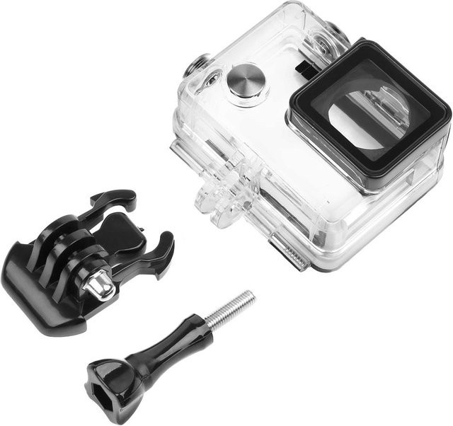 GoPro Wasserdichtes Gehäuse für Hero 4 und Hero3+ Unterwasser Schutzbox Zubehör in Rot, Gelb oder Transparent - Bild 1