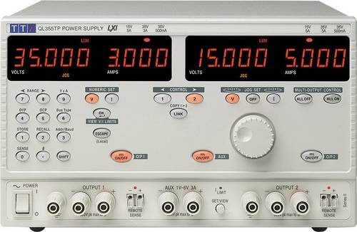 Aim TTi QL564T SII Labornetzgerät mit 3 Ausgängen, einstellbar 0V - 56V/DC, 0 - 3A, 242W, grau - Bild 1