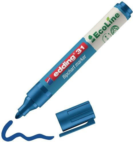 Edding Flipchartmarker Blau mit Bullet-Spitze - Bild 1