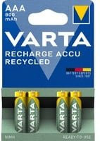 Varta Recharge Accu AAA NiMH Akku 800 mAh, 4er Pack, Multicolor - Bild 1