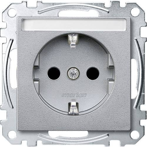 Merten Steckdose System M Aluminium in Silber MEG2302-0460 - Bild 1