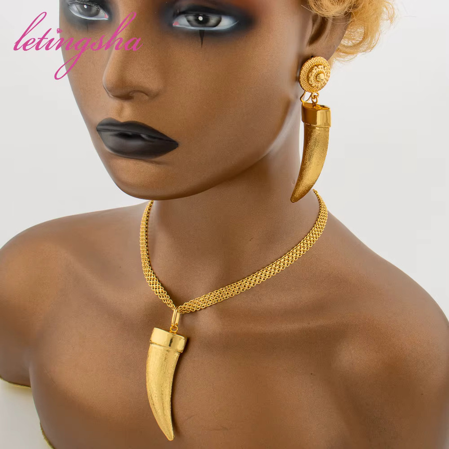 LETINGSHA Schmuck-Set, Gold, Damen - Bild 3