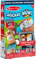 Melissa & Doug Sticker WOW! Sticker-Stempelset mit Tier-Motiven im 2er-Pack zum Basteln - Bild 1