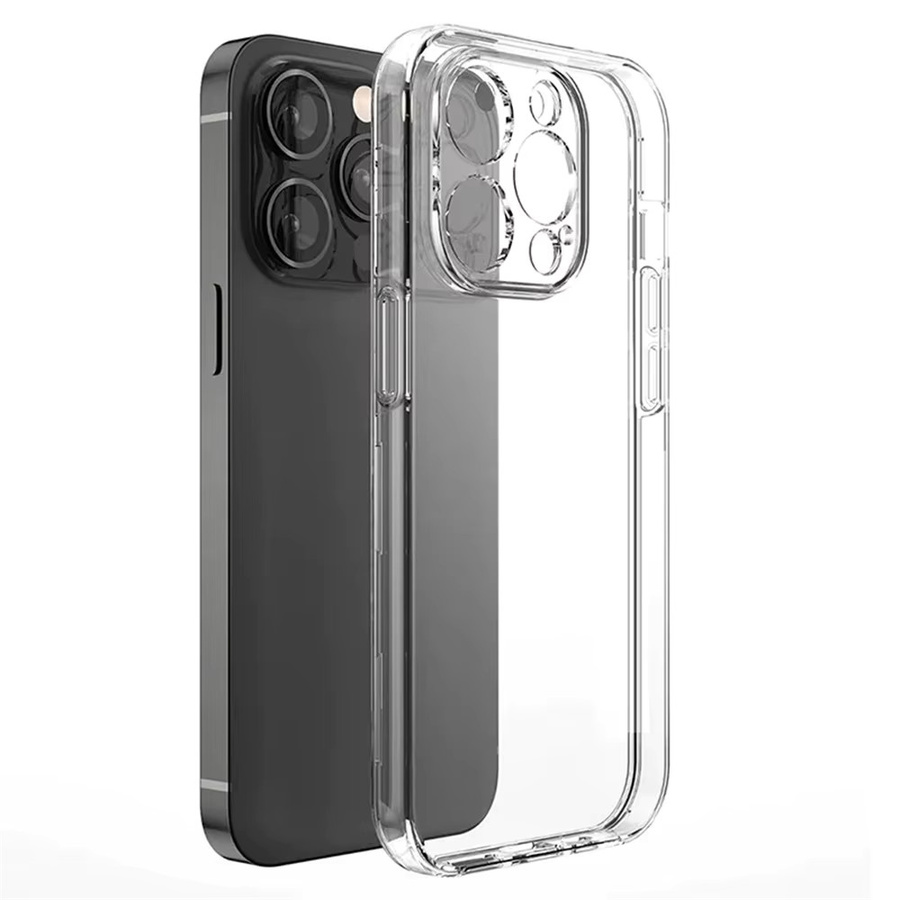 Stoßfeste transparente Silikon-Telefonhülle mit Objektivschutz für iPhone 11 12 13 14 15 16 Pro Max Mini und XS XR X - Bild 2