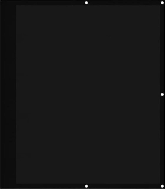 vidaXL Balkon-Sichtschutz Schwarz aus Polyester, Höhe: 120 cm, Breite: 800 cm - Bild 1