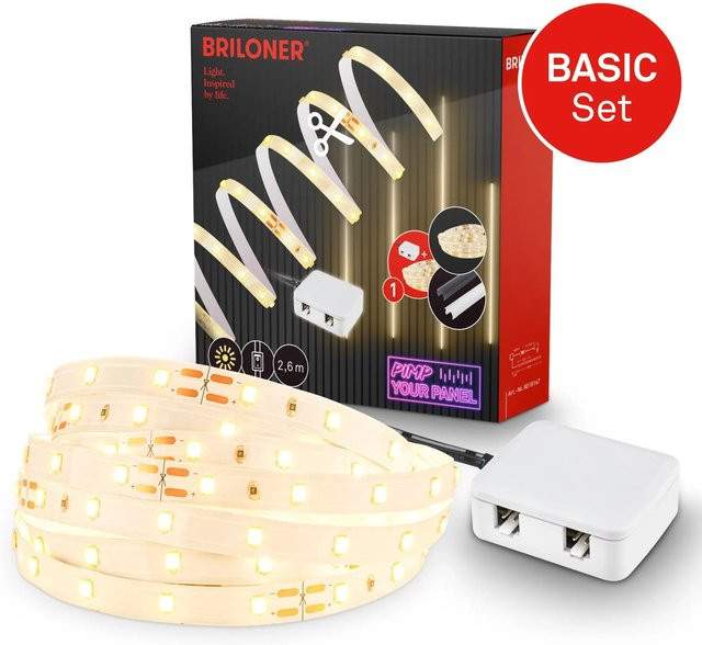 Briloner LED Band Pimp your Panel Starter-Set in Warmweiß, 2,6 m Länge - Bild 1