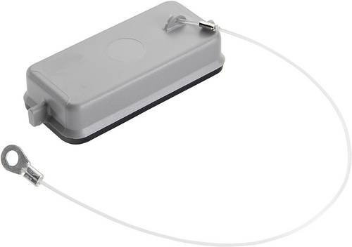 LAPP Schutzdeckel mit 2 Bolzen für Anbau-, Sockel- und Kupplungsgehäuse sowie Fangschnur mit Kabelschuh Serie H-A 10, Grau - Bild 1