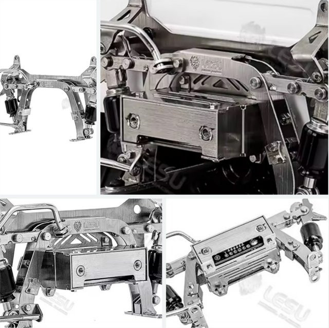 LESU RC Truck Kabine Schnalle Halter, Zubehör, Metall, 1:14 - Bild 1