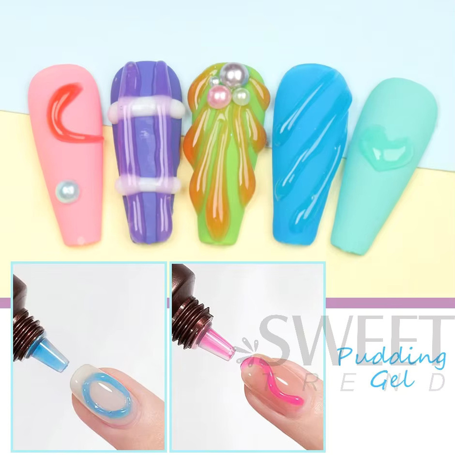 SWEET TREND Nagelgel Pudding Tube, 8 ml, Glänzend - Bild 3