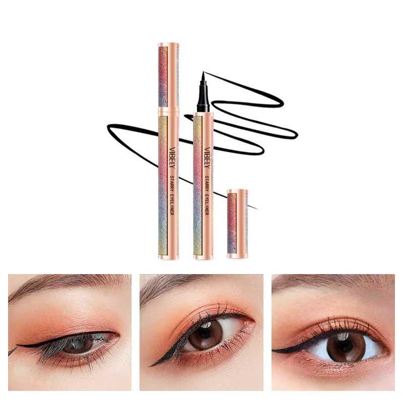 VIBELY Eyeliner-Stift, flüssig, Black, glänzend, Unisex - Bild 2