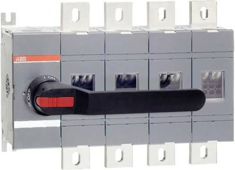 ABB Lasttrennschalter OT1000E04P 1000A 1000V Schwarz und Grau - Bild 1