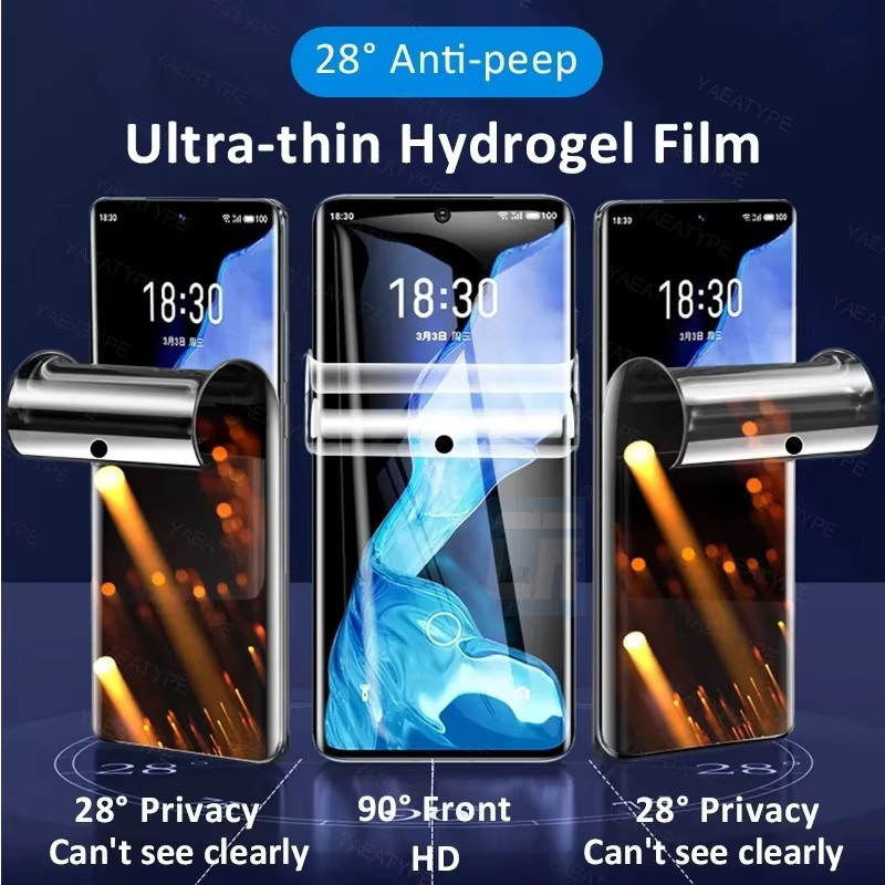 2er-Pack OnePlus Privatsphäre Hydrogel-Displayschutz für OnePlus 8T 10T 13T 9 8 7 7T 5G und Nord N20 SE, Transparent - Bild 2