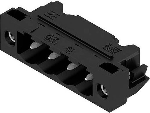 Weidmüller Stiftgehäuse-Platine BL/SL 5.08 in Schwarz, 100 Stück, Rastermaß: 5.08 mm - Bild 1