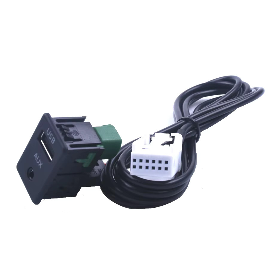 Auto-Partner USB und Aux In Adapter Kit für BMW 3er 5er X5 X6 Z4 Serie in Schwarz - Bild 2
