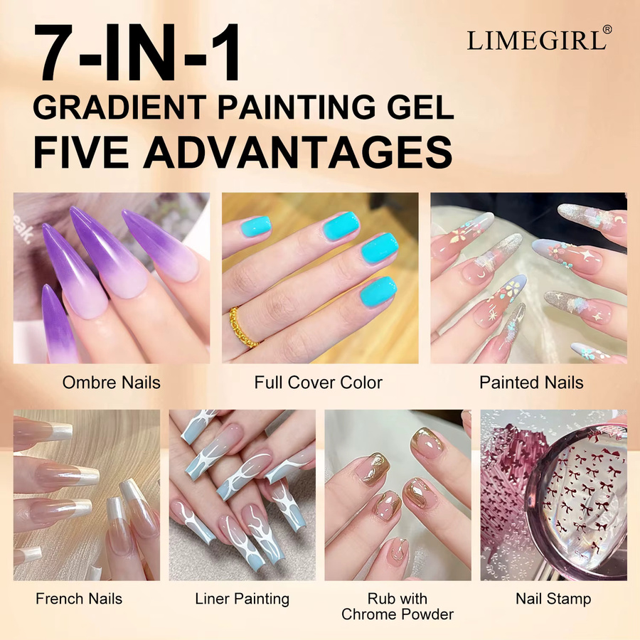LIMEGIRL Farbverlauf-Malgel, 16 Farben, Glänzend, Gel - Bild 2