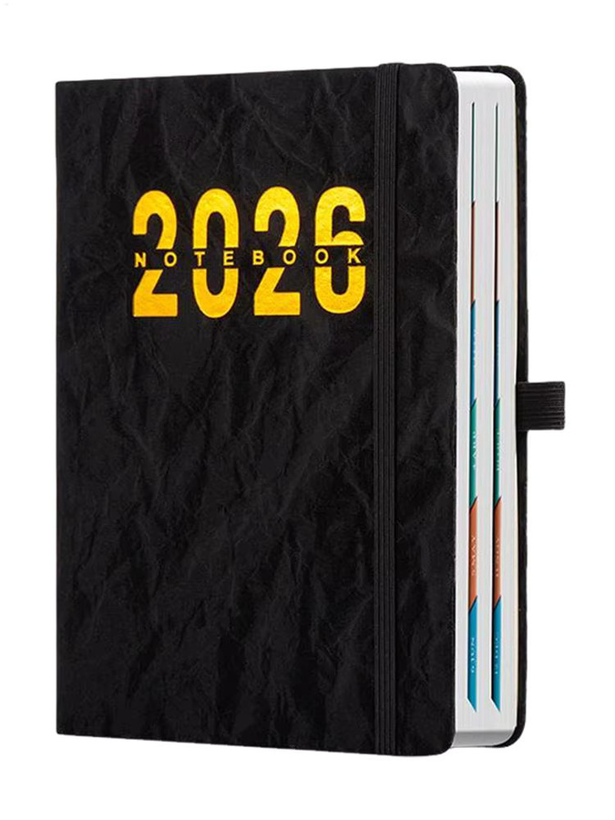2026 Planer Agenda in A5 mit Tabs für tägliche und wöchentliche Planung, grün - Bild 3