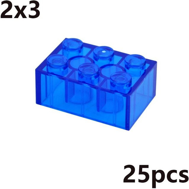 Bai Fen Bai MOC Transparent Dicke Bausteine, Kreatives Spielzeug, ab 3 Jahren - Bild 1