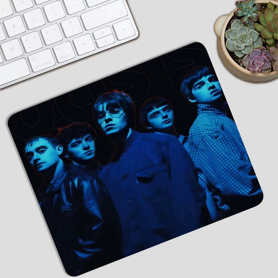 O-Oasis Band Shortcuts Mauspad aus Stoff mit rutschfester Gummibasis für Laptop und Heimcomputer - Bild 6