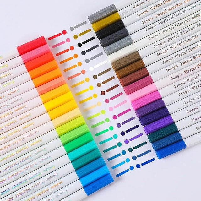 Acryl-Pastellmarker Set in Multicolour für Graffiti, Glas, Keramik, Holz und Metall - Bild 1