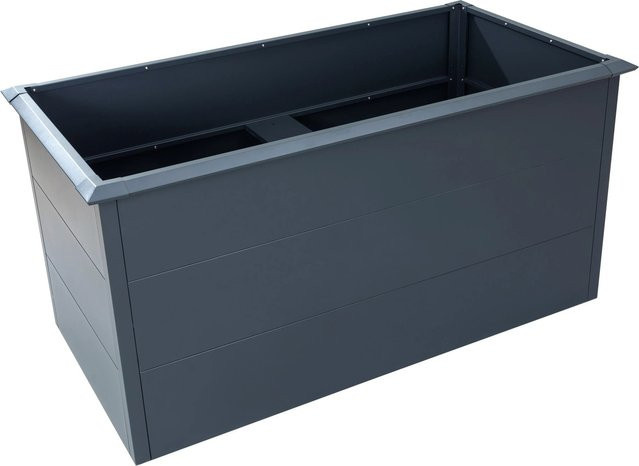 Westmann Hochbeet Primus aus verzinktem Stahl in Anthrazit, Breite: 150 cm, Tiefe: 75 cm, Höhe: 77 cm - Bild 1