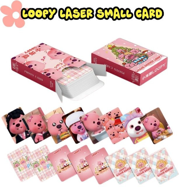 Loopy Beaver Laser-Lomo-Karten, 55 Stück, Mini-Postkarten, Sammelkarten-Hüllen Album Deko - Bild 1