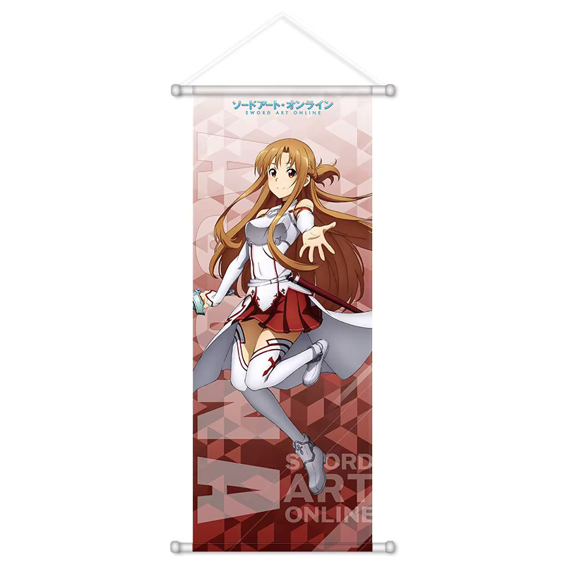 Sword Art Online Leinwand-Poster mit Asuna, Kirito, Shino und Alice als dekorative Wandkunst in Mehrfarbig - Bild 2