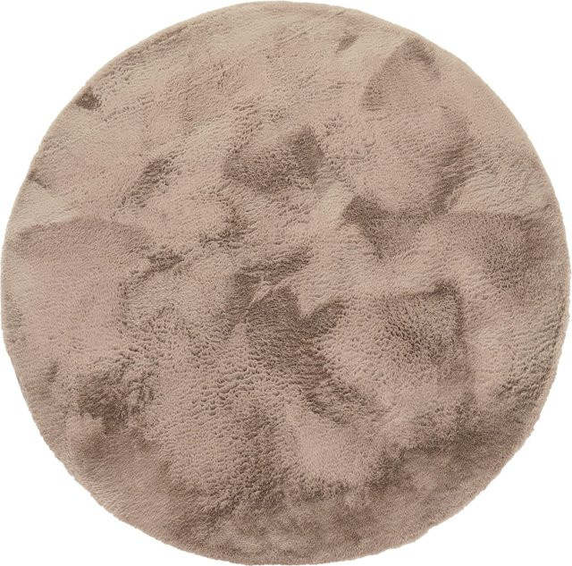 Runder Fellteppich Fluffy in Beige, Durchmesser: 120 cm - Bild 1