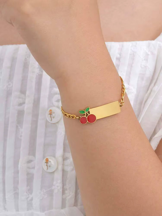 VNOX Baby Armband, Edelstahl, Gold, Kinder - Bild 3