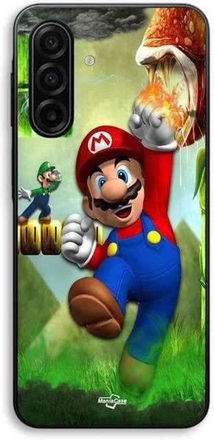 Maniacase Handyhülle für Samsung Galaxy A57 mit Super Mario Bros. Film Design in Schwarz und Multicolour - Bild 1