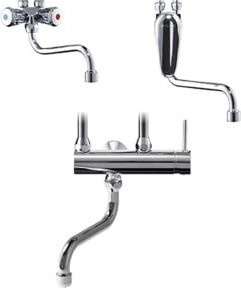 Clage Wand-Einhebelmischer SME in Chrom mit Rohrschwenkauslauf 16 cm - Bild 1