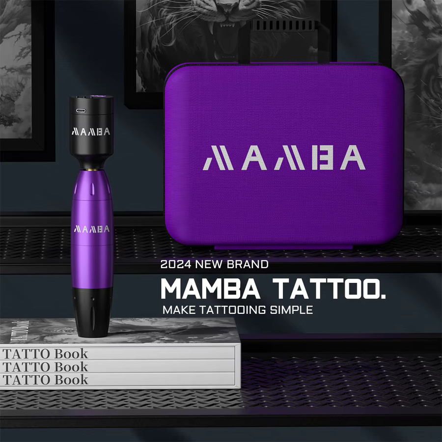 DMTATTOO Tattoo Maschine Kit, Drahtlos, 1350 mAh, 10 Nadeln - Bild 2