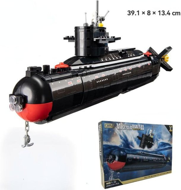 Militärisches Kriegsschiff Armee Bausteine Marine Atom-U-Boot Modell, ab 14 Jahren - Bild 1
