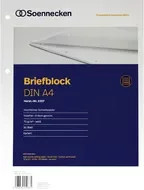Soennecken Briefblock A4 blank weiß und blau mit 50 Blatt - Bild 1
