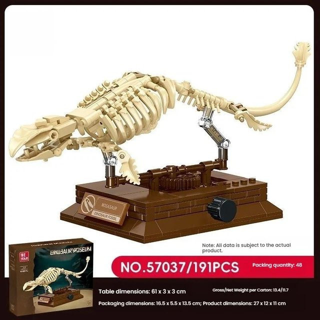 T-Rex Dinosaurierskelett Fossil, Bausteine, Konstruktionsspielzeug, ab 6 Jahren - Bild 1