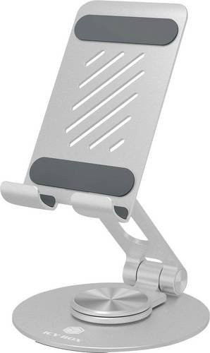 ICY BOX IB-TH201-R Universal Tablet-Ständer für Tablets und Smartphones bis 32,8 cm in Silber - Bild 1