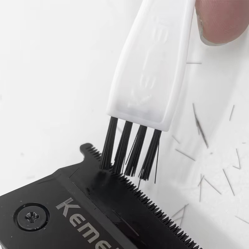Kemei Rasierer-Bürste, 5 Stück, Nylon-Borsten, Schwarz und Weiß - Bild 4