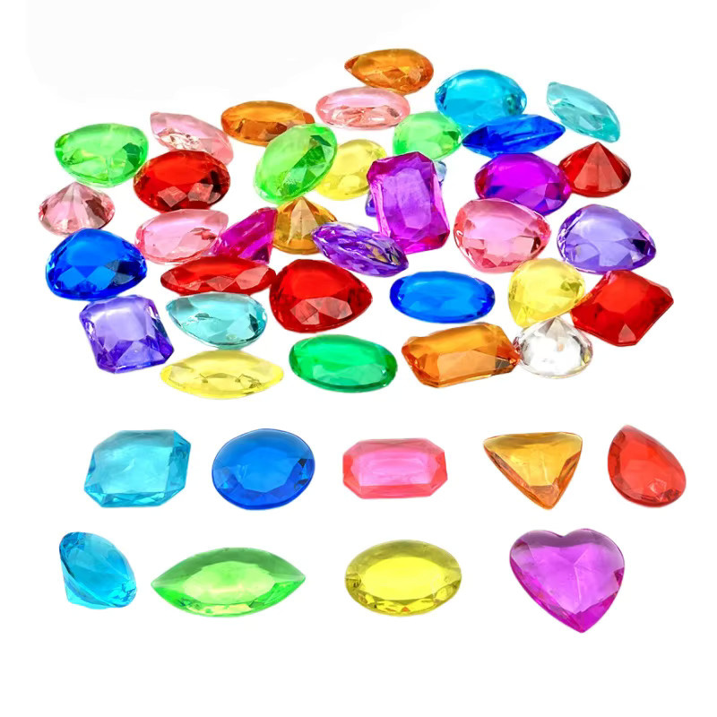 Meade Acryl-Kristall-Diamant-Edelstein-Spielzeug, buntes Juwelen-Set, 30-teiliges Set - Bild 2