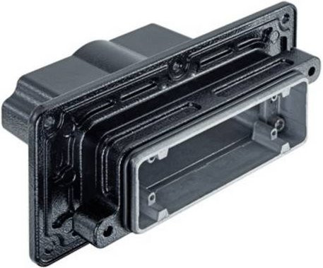 Harting Wanddurchführungsgehäuse 19400241119 in Schwarz - Bild 1