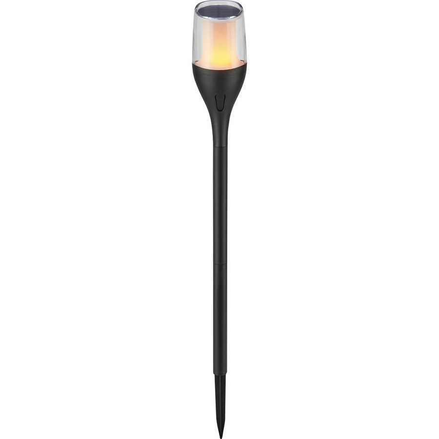LED-Solarspieß mit Flammeneffekt in Schwarz, H x B x T: 64,5 x 7,5 x 7,5 cm - Bild 2