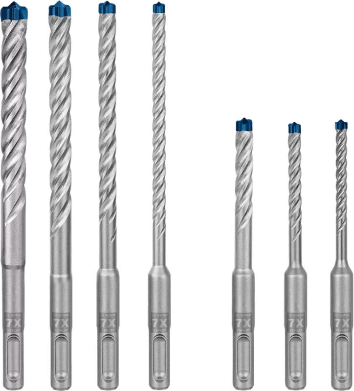 Bosch Professional EXPERT SDS-plus-7X Hammerbohrer-Set, 7-teilig, blau - Bild 2