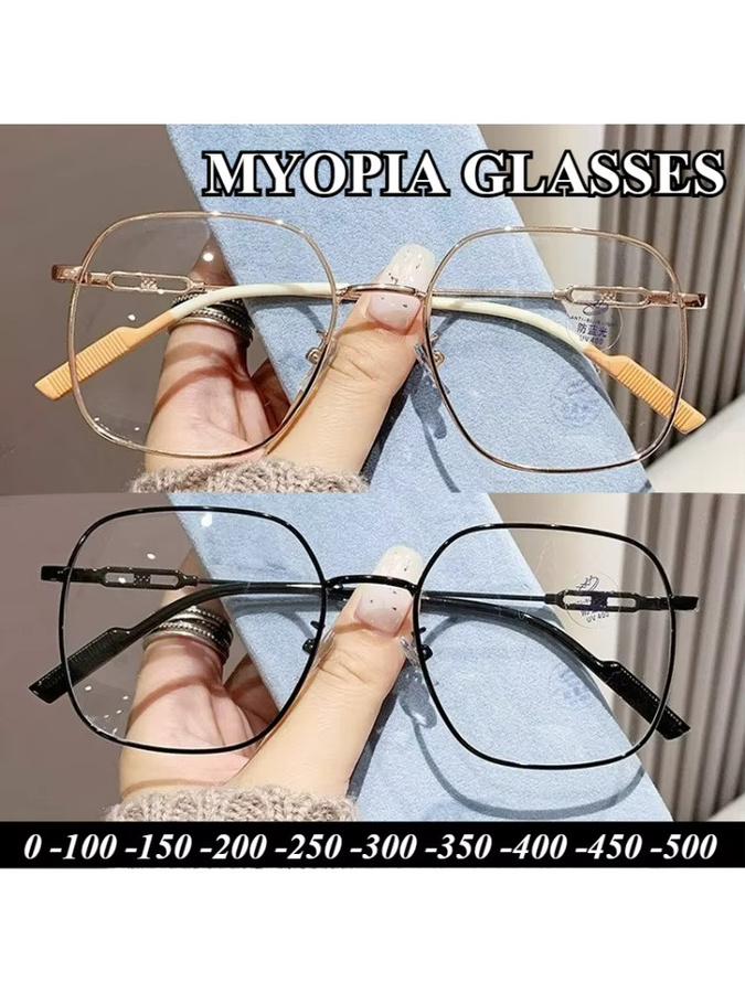 Korrektionsbrille, quadratisch, Metall, Vollrand, Gold, Unisex - Bild 2